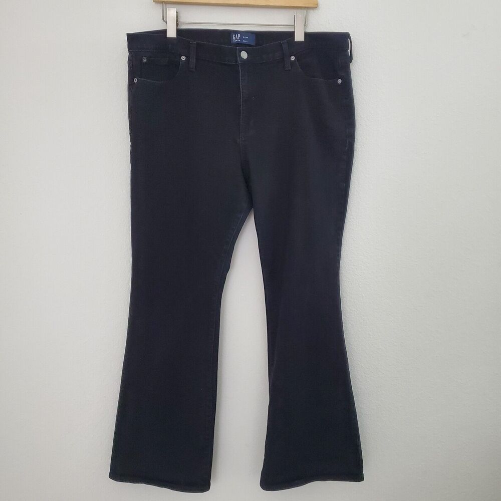 Gap Jeans 18 Black Bootcut Stretchy High Rise Denim Western Rodeo Cowgirl